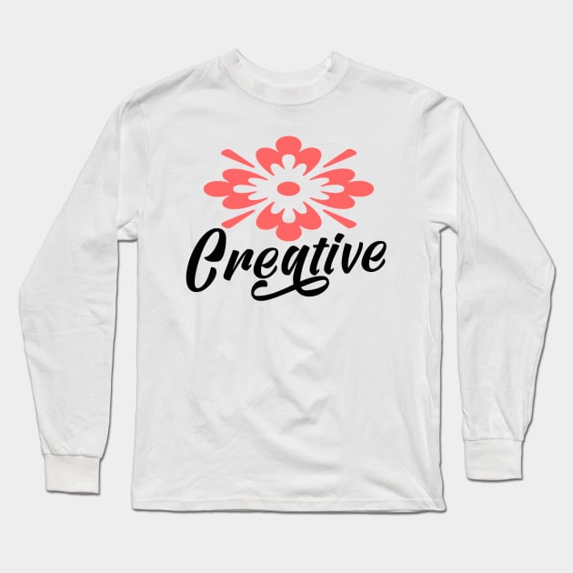 Creative Flowers Long Sleeve T-Shirt by Shop Ovov